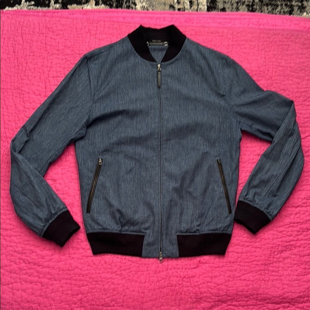 Ermengildo Zegna 100% cotton Jean bomber, 48R (M)